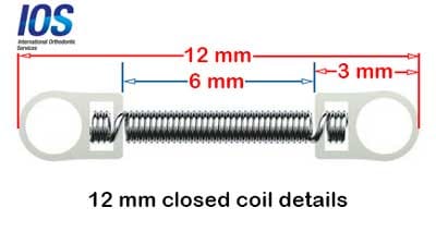 Closed Coil NiTi with Eyelets for Orthodontic Made in USA