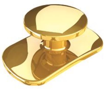 Gold Bondable Buttons Rectangular Flat - PK/10