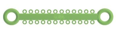 Ligature O - Ties Neon Green - PK/1008
