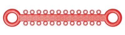 Ligature O - Ties Sparkle Red - PK/1008