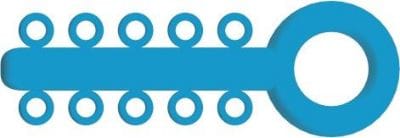 Mini Ligatures O - Élastiques Bleu Caroline - PK/1000 – IOS International Orthodontic Services, Chains