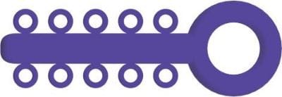 Mini Ligatur-O-Ties Violett – VE/1000