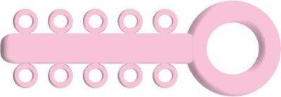 Mini Ligature O - Ties Baby Pink - PK/1000