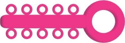 Mini Ligatur-O-Ties Neonrosa – VE/1000