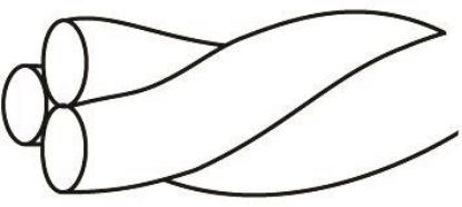 SS Twisted wire 14" Straight, Triple Strands – IOS International Orthodontic Services, Wires & Arches