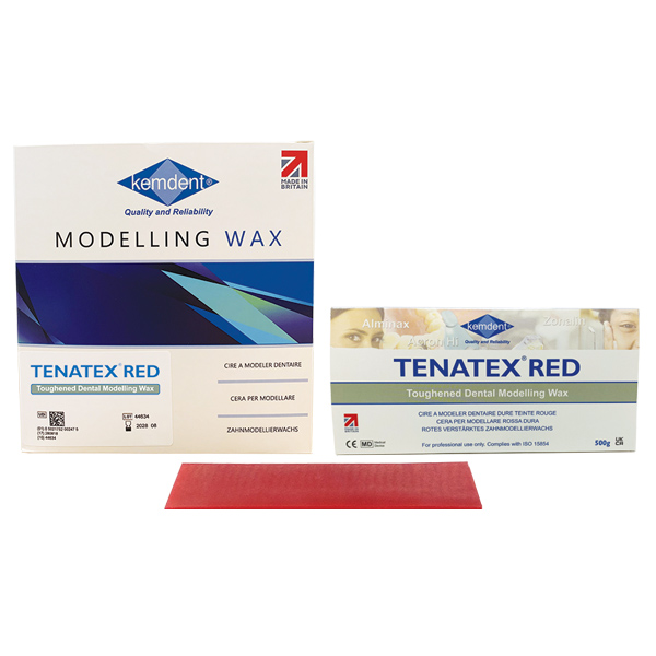 Tenatex Red Modelling Wax – Associated Dental Products Limited Kemdent, Dental Waxes