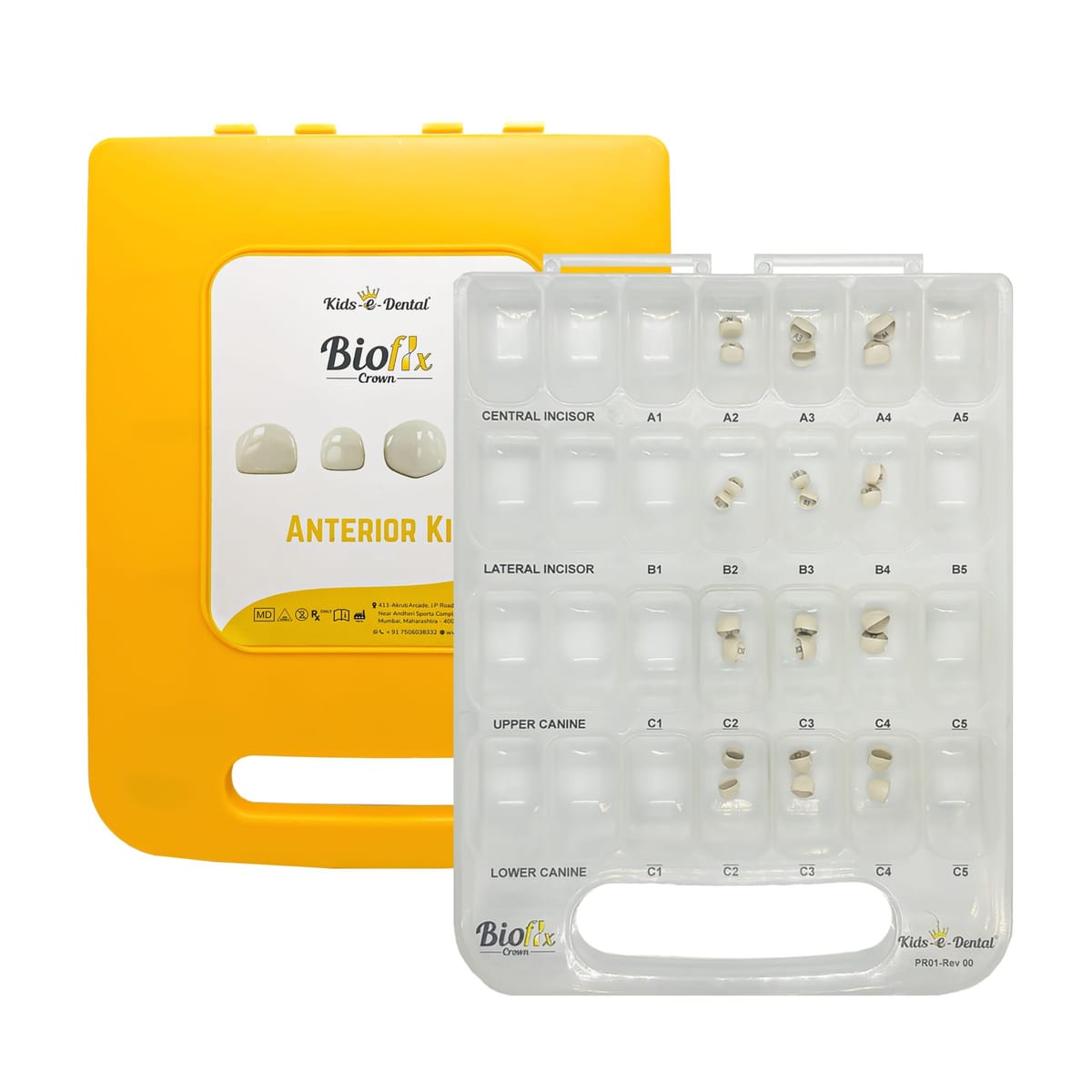Bioflx Kronen Anterior Starter-Kit – Kids-e-Dental LLP, Provisorische Kronen