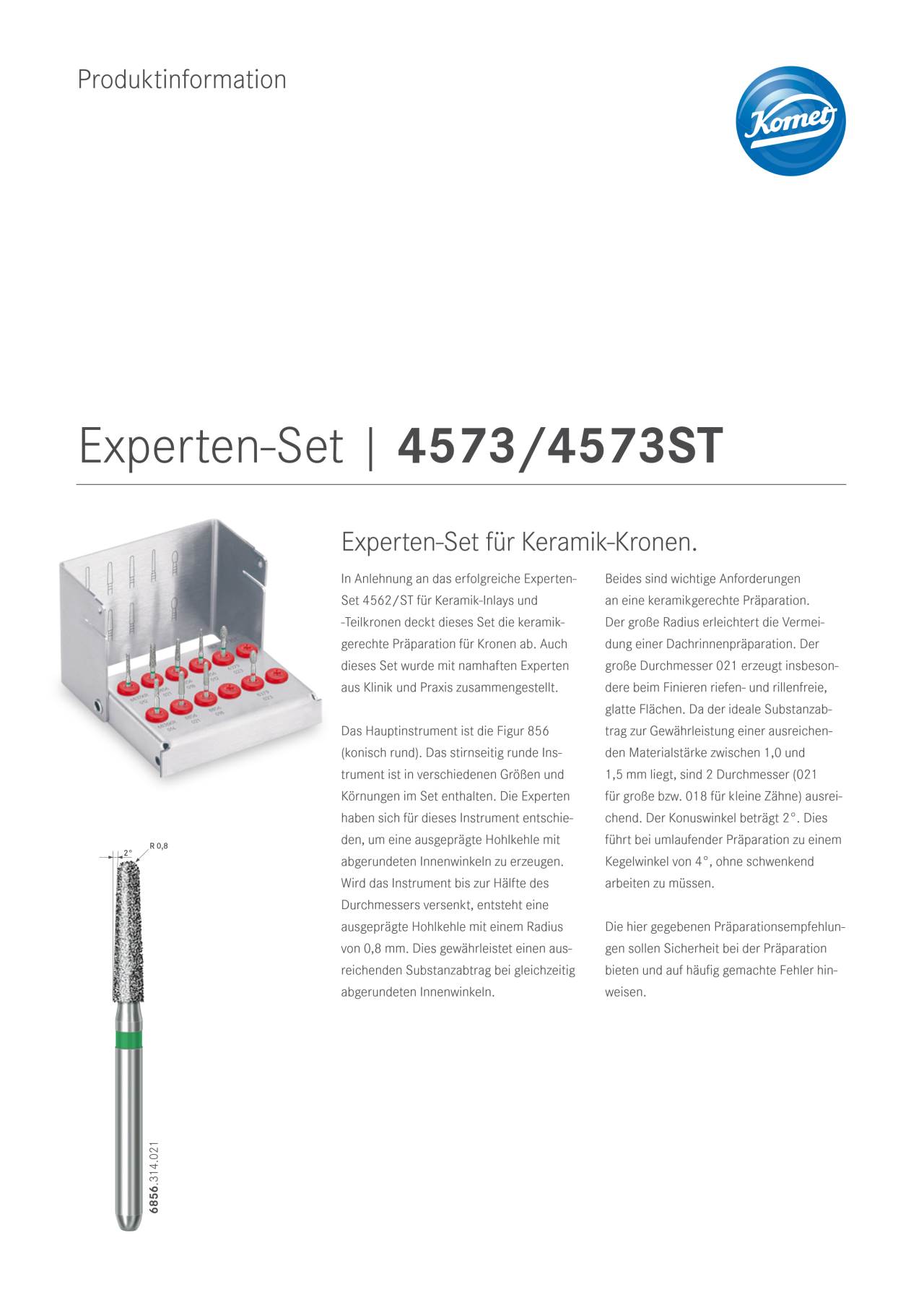 PI | Set 4573 &amp; 4573ST – Komet Dental, Bur Kits & Sets