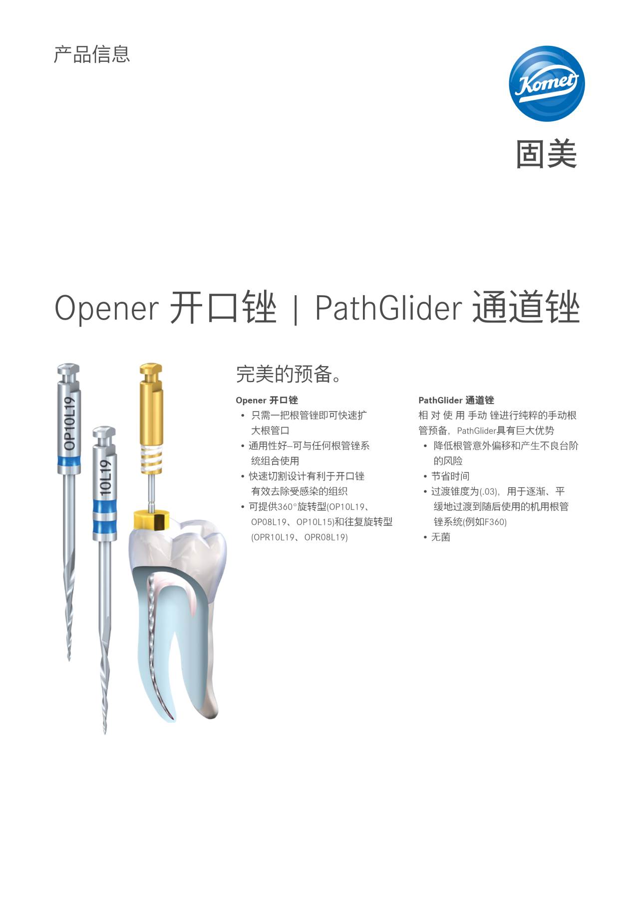 PI | PathGlider – Komet Dental, Hand Files