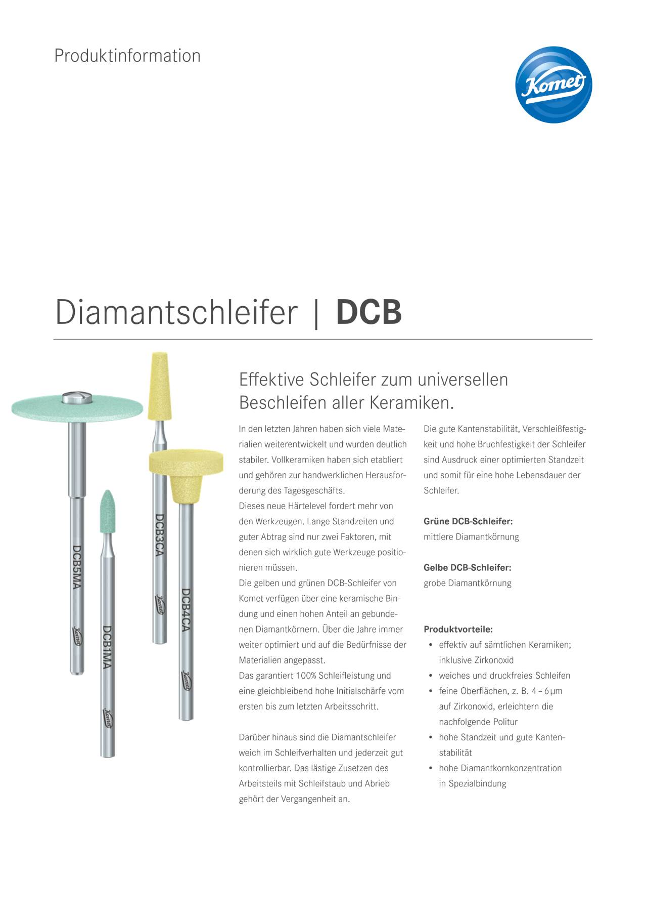 PI | DCB-Schleifer – Komet Dental, Polishing Wheels & Discs
