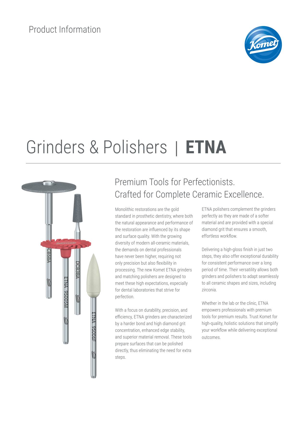 PI EN | ETNA – Komet Dental, Diamond Burs