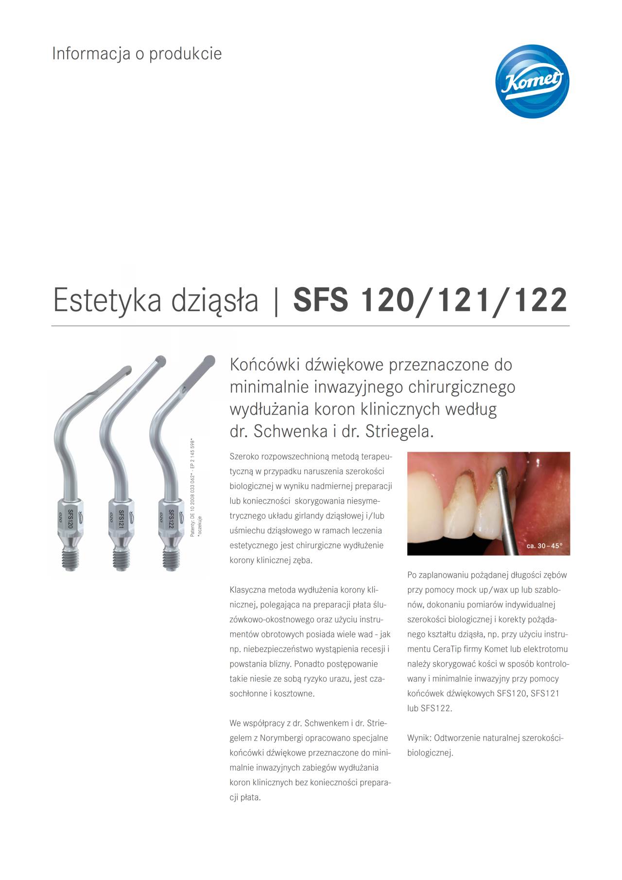 PI | SFS 120/121/122 – Komet Dental, Scaling Units