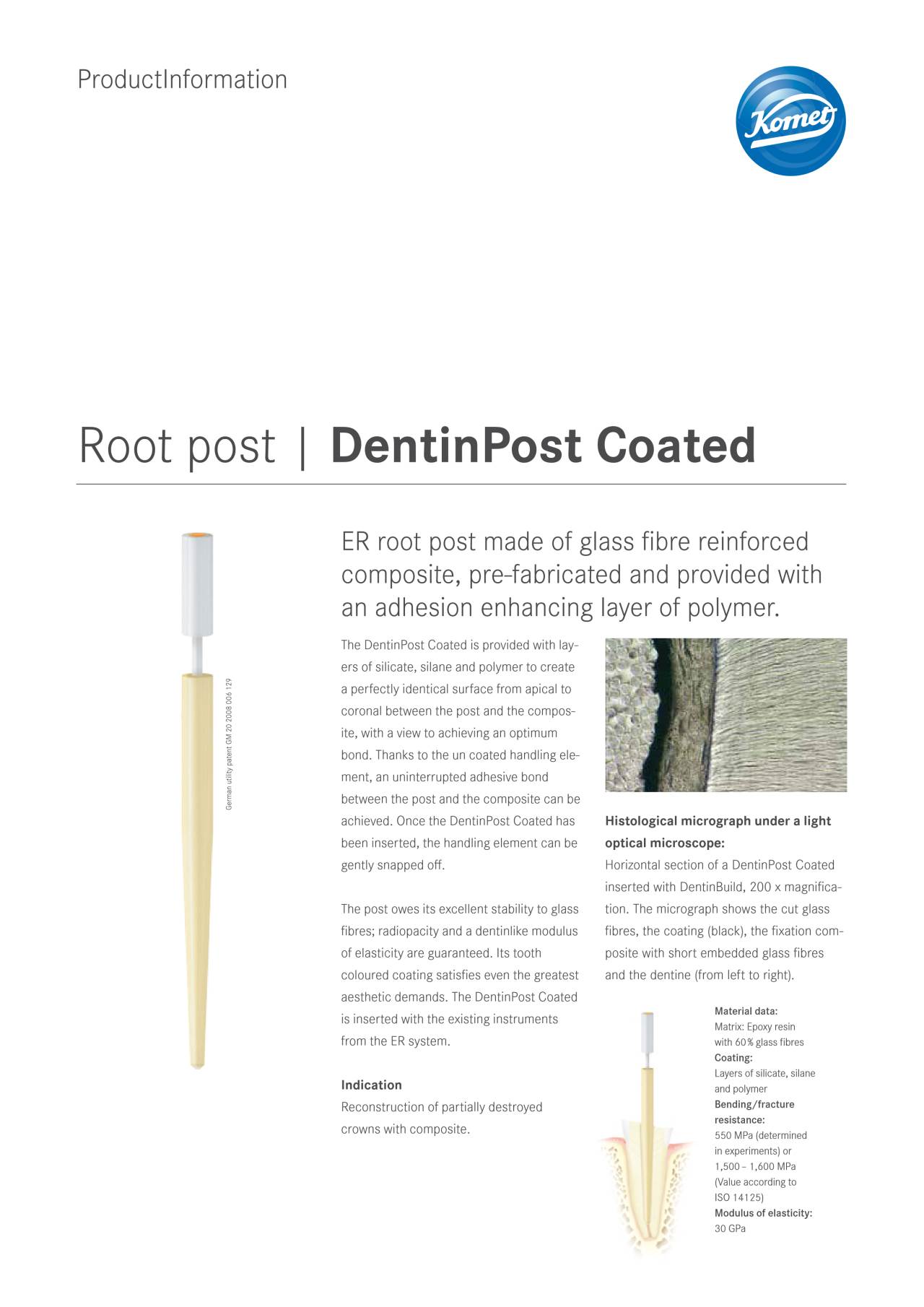 PI | DentinPost Coated – Komet Dental, Post Systems