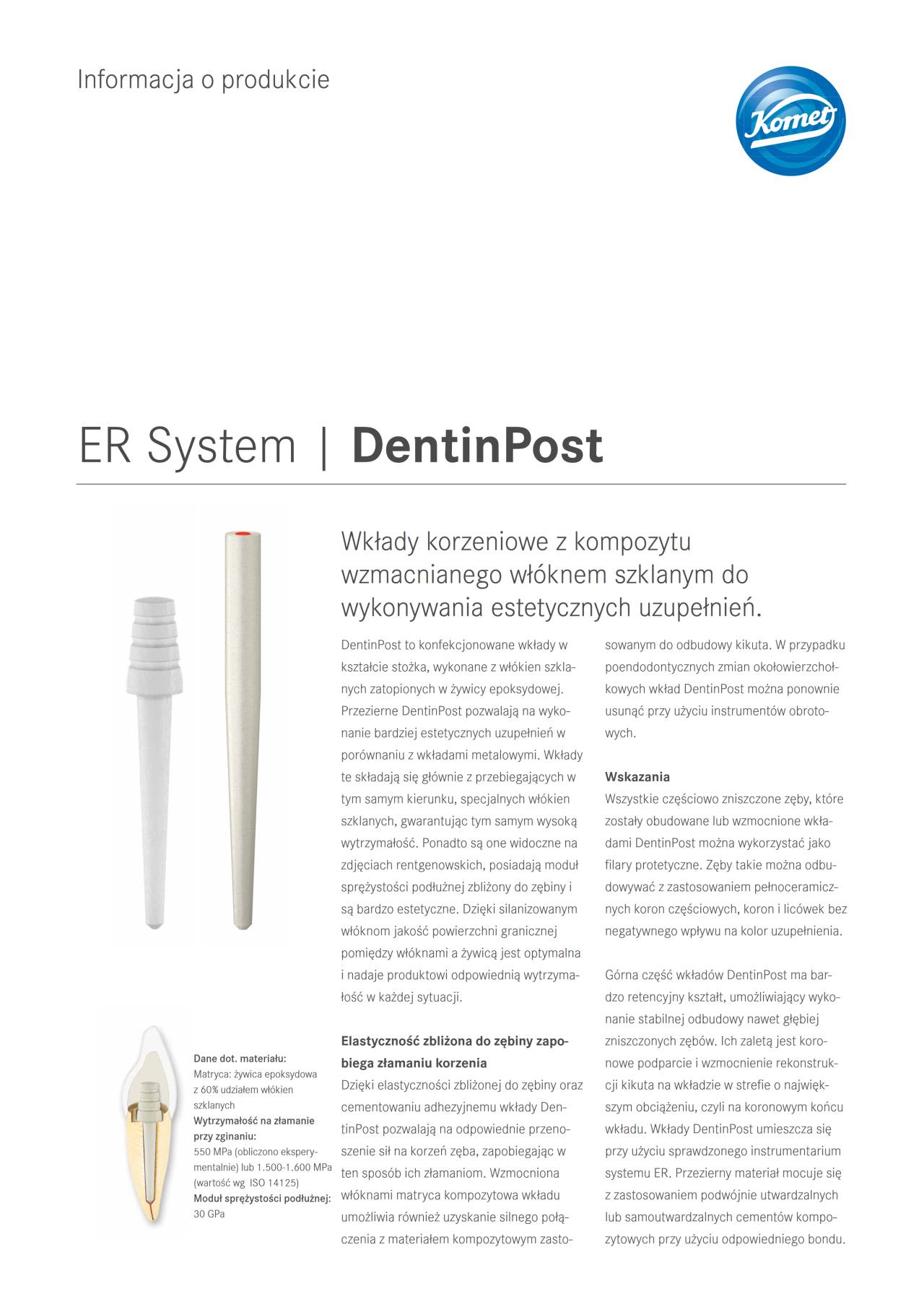 PI | DentinPost – Komet Dental, Post Systems