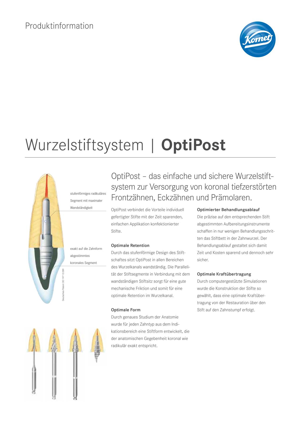 PI | OptiPost – Komet Dental, Post Systems