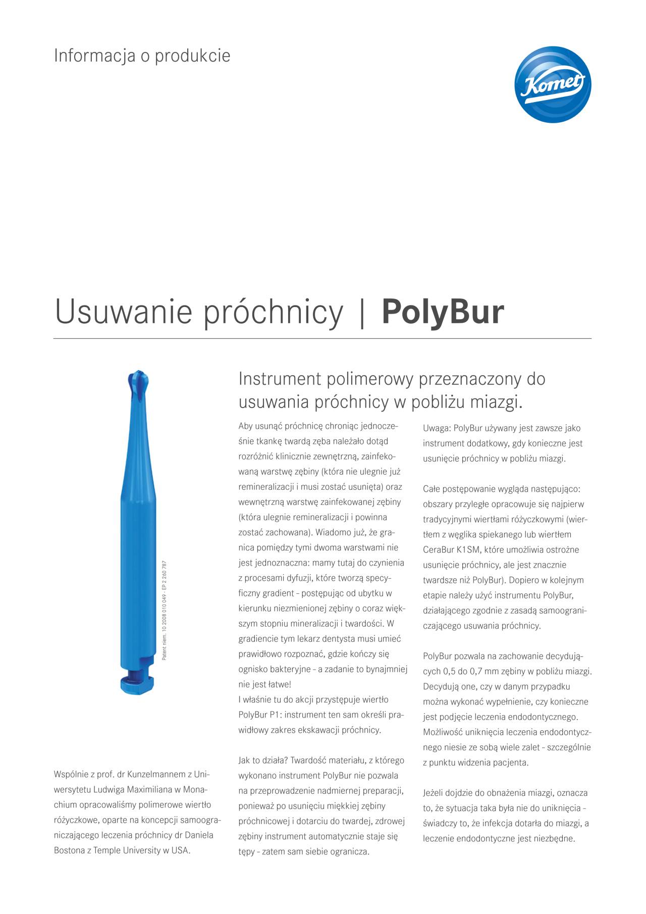 PI | PolyBur – Komet Dental, Carbide Burs