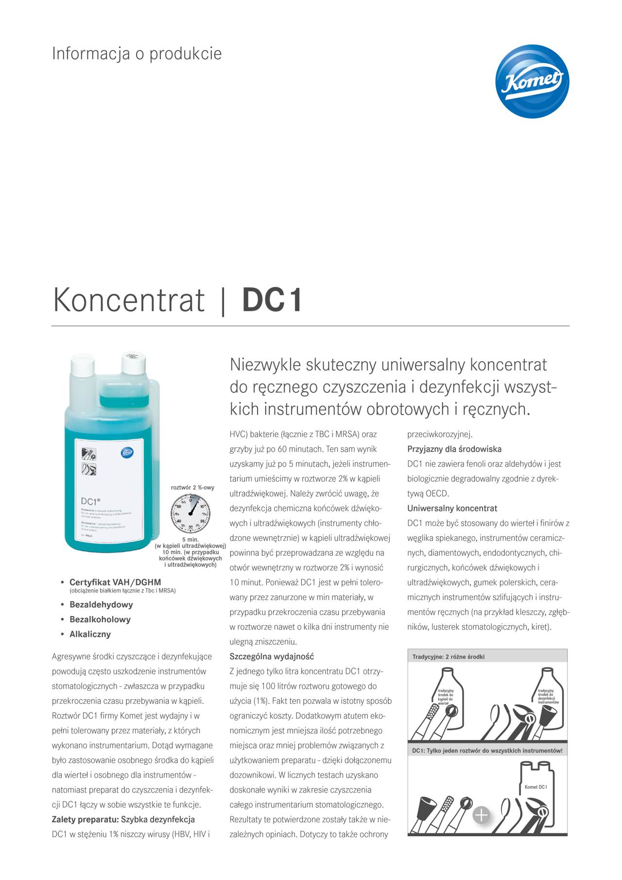 PI | DC1 – Komet Dental, Instrument Cleaning Solutions