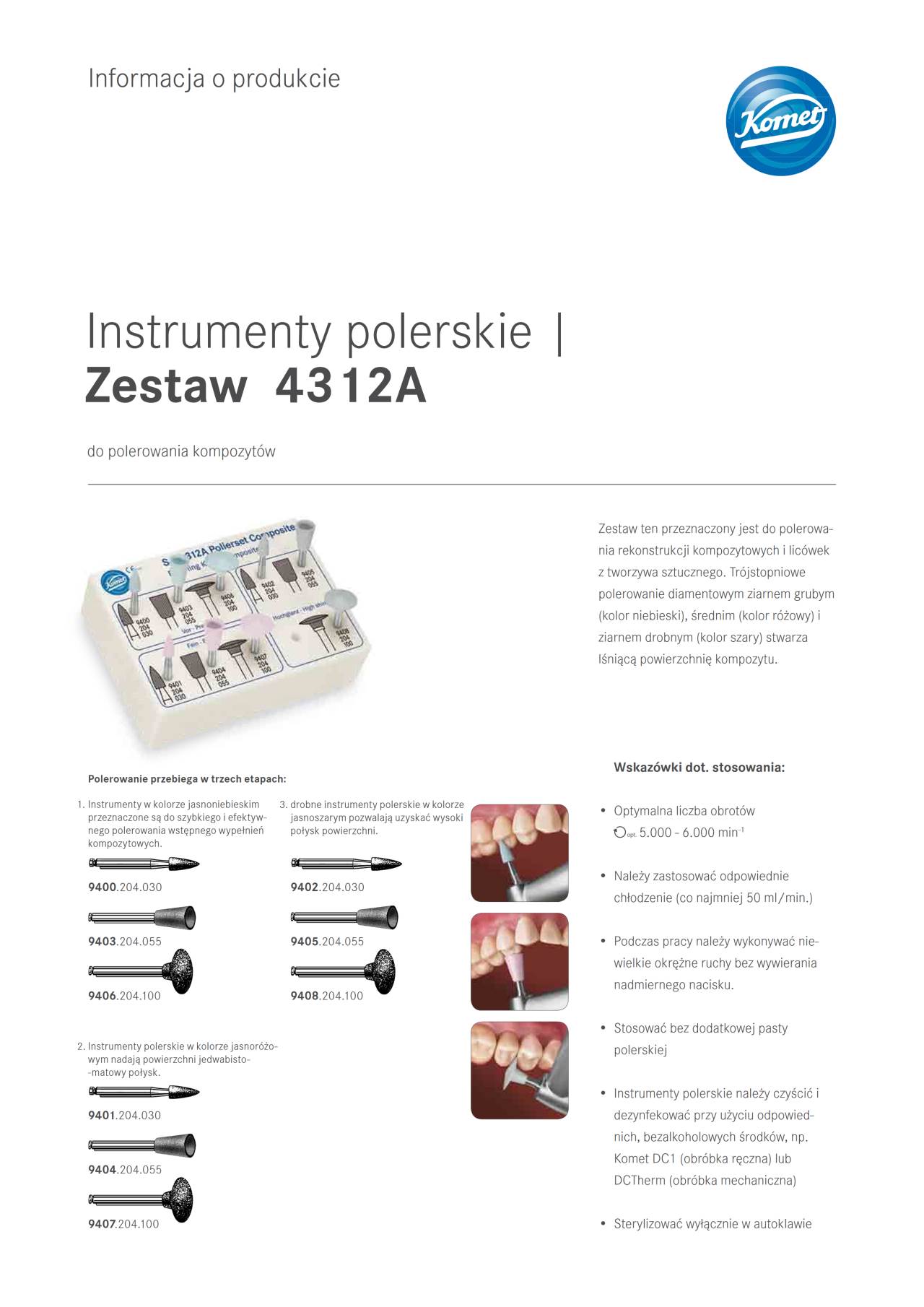 PI | Zestaw 4312A/4313B – Komet Dental, Polishing Wheels & Discs
