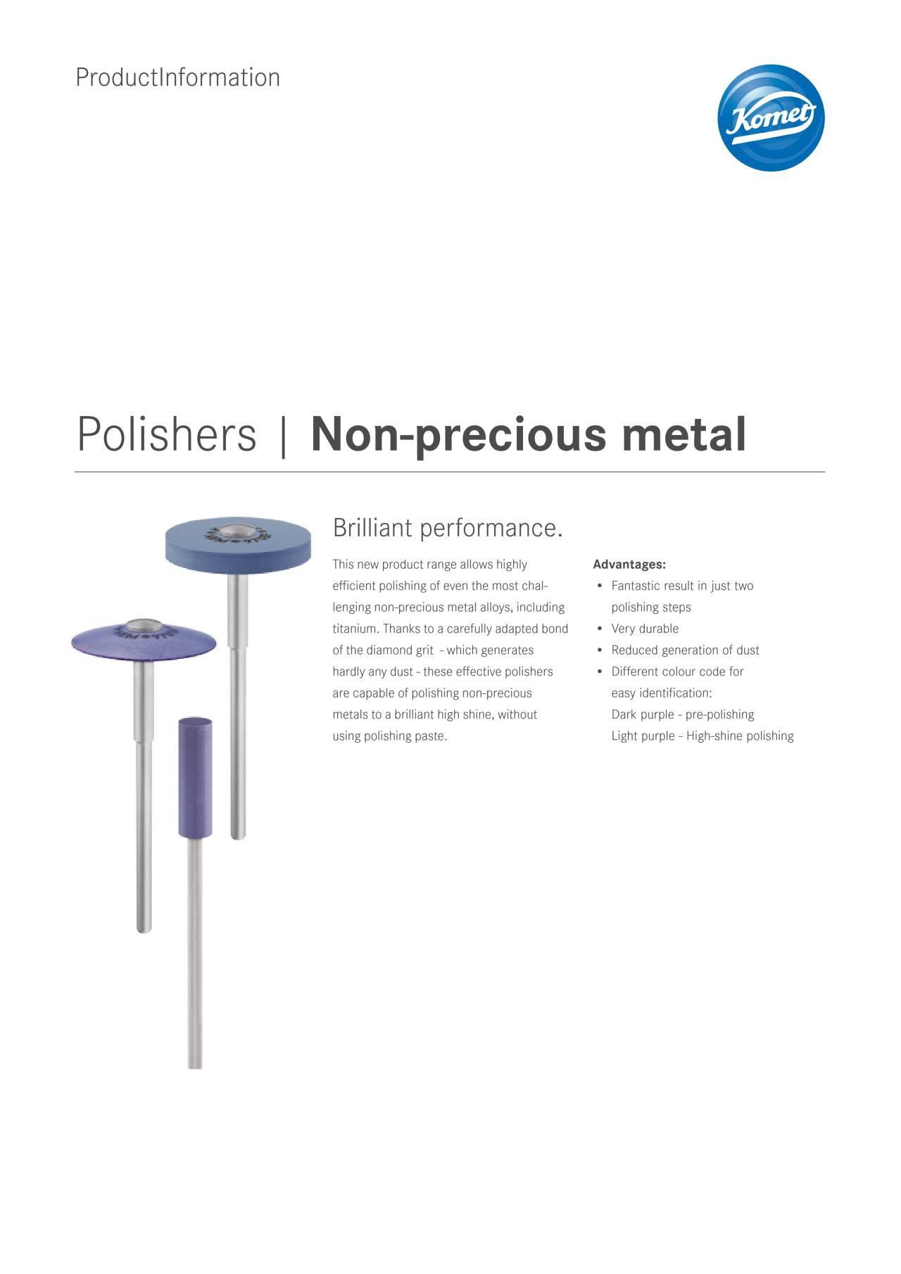 PI | NEM-Polishers – Komet Dental, Polishing Points & Cups