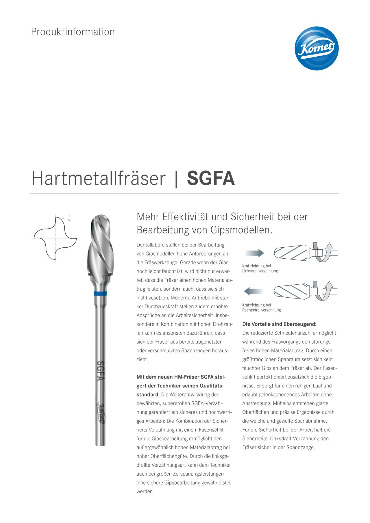 PI | Hartmetallfräser SGFA – Komet Dental, Carbide Burs