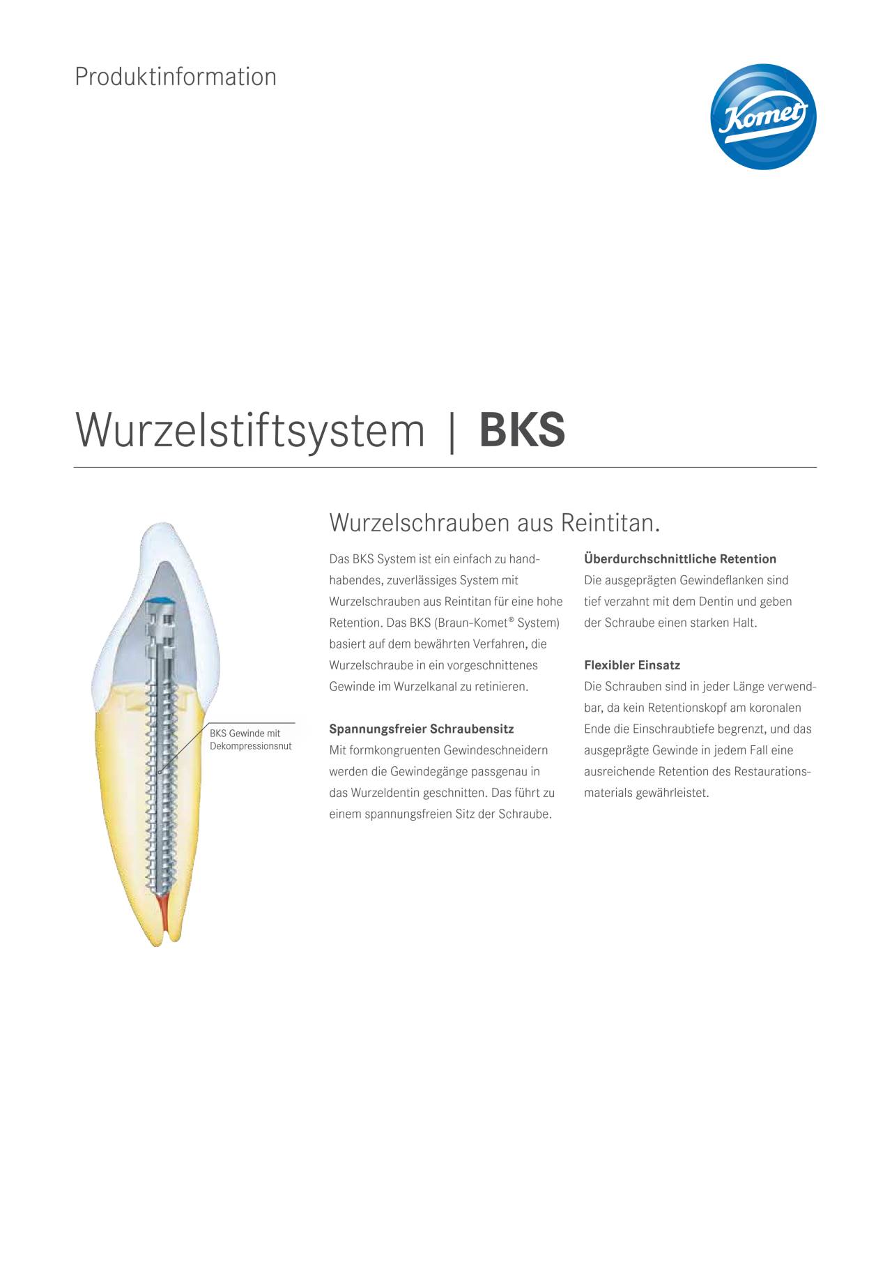 PI | BKS – Komet Dental, Post Systems