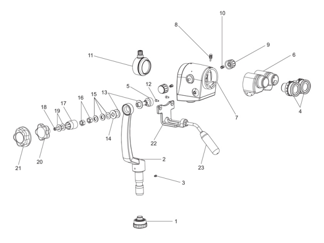 Oblique to eyepiece GN part