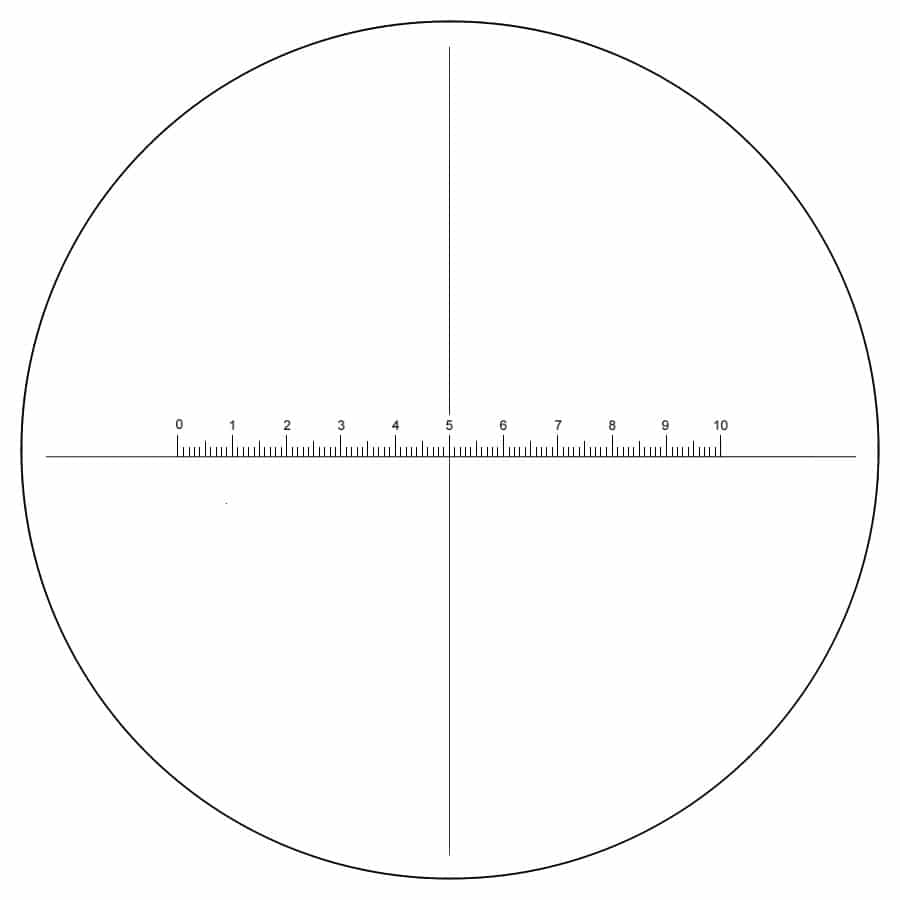 Micrometer reticule, 10mm