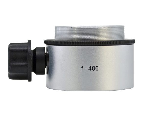 Objective lens WD=400mm with focusing mechanism and sterilizable cap