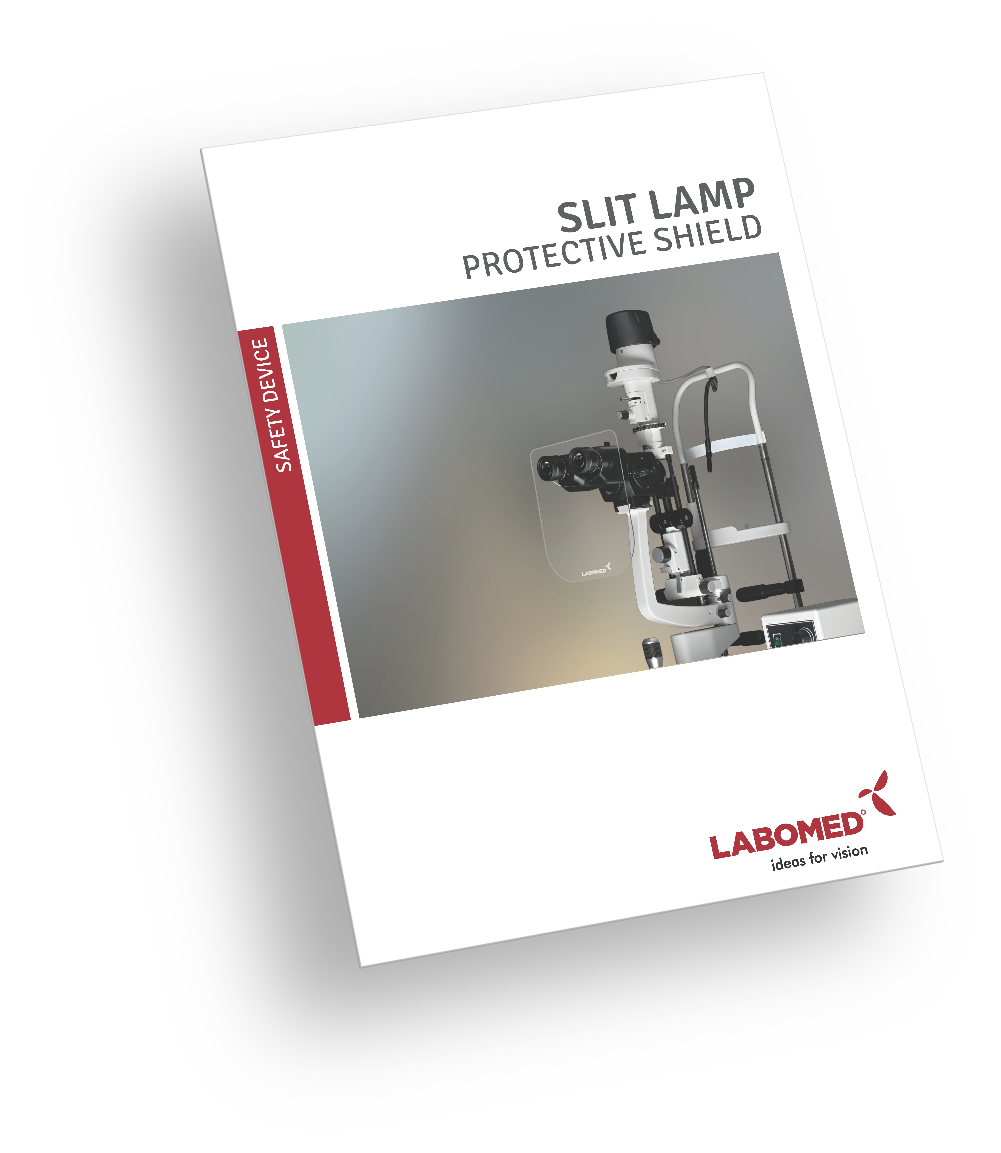 Brochure Face shield for Slit lamp