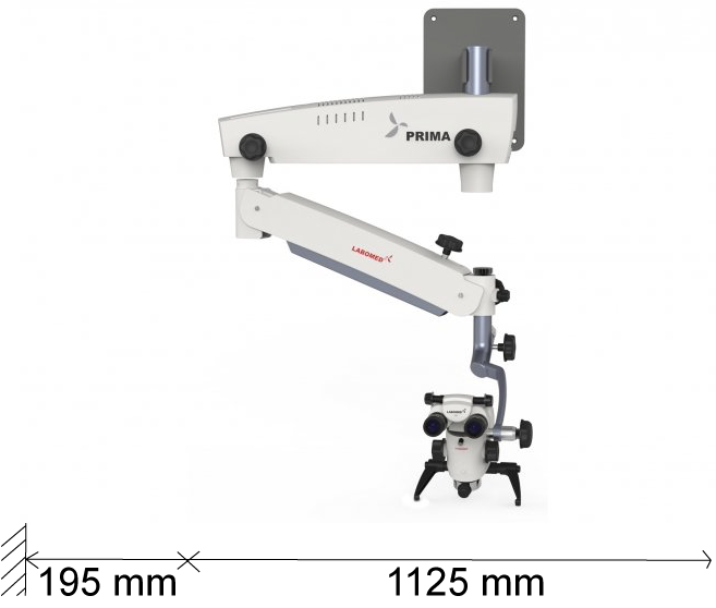 PRIMA DNT, wall mount – Labomed Europe b.v., Loupes & Headlamps