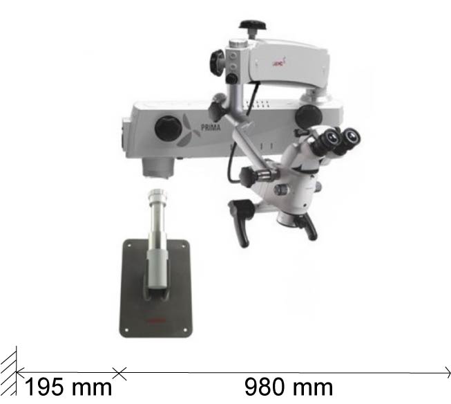 Prima Mu DNT Wall mount – Labomed Europe b.v., Loupes & Headlamps