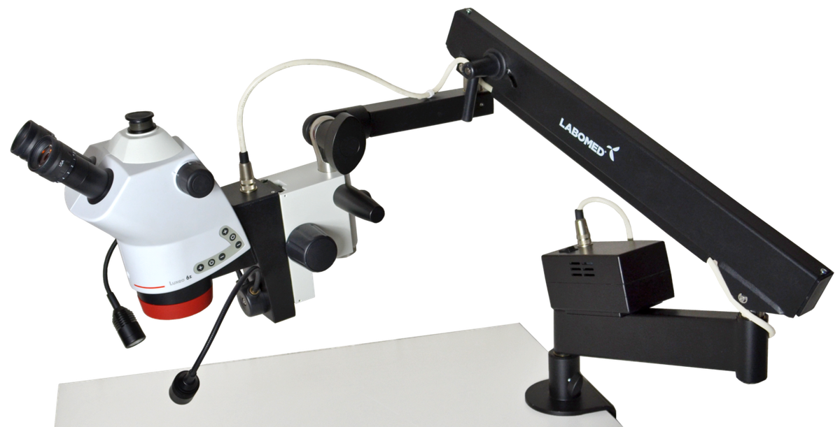 Luxeo 6Z Trinocular - Flex Arm Stand, 0,5 aux lens – Labomed Europe b.v., Equipment