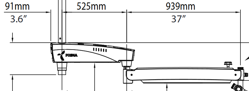 Upgrade to long arm, Prima Pro – Labomed Europe b.v., Loupes & Headlamps
