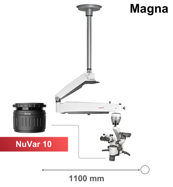Magna DNT microscoop met plafondmontage, NuVar 10