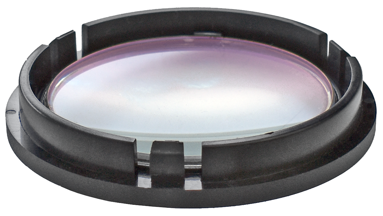 Lens protector with click-on attachment for silver CMO and NuVar objectives with side knob