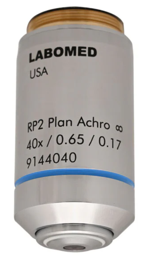 40x objective, spring, NA 0.65/WD 0.65mm (RP2 Infinity corre