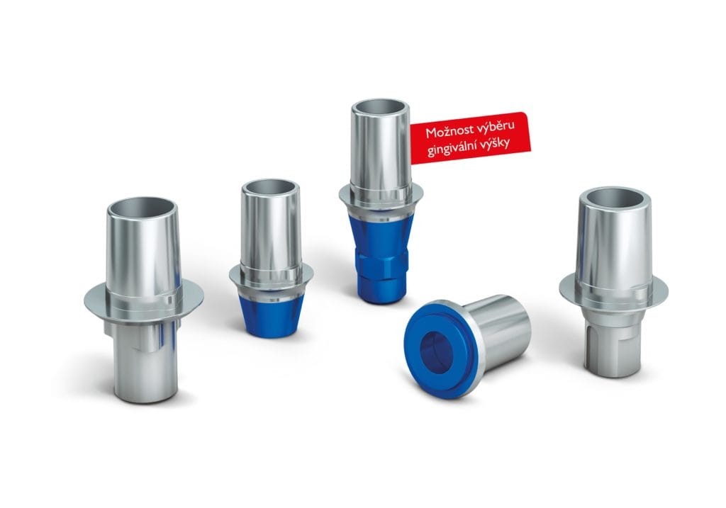 Nové titanové báze BioCam gingivální výšky 2 mm – LASAK Ltd., Abutments