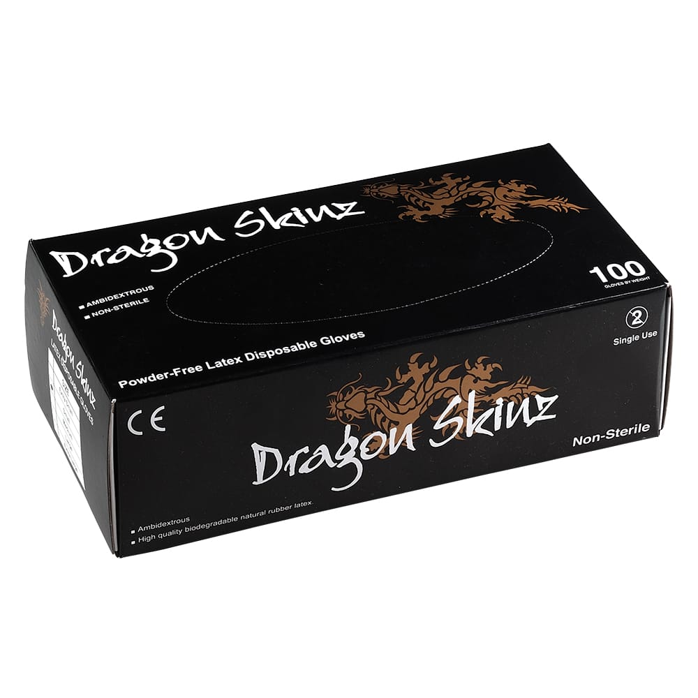 Schwarzer Latex-Handschuh DRAGON – MEDISTOCK, Arbeitskleidung - Arbeitsschutz