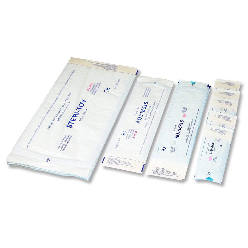 Sachet de stérilisation auto-scellant steri-tov – MEDISTOCK, Sterilization Reels and Pouches