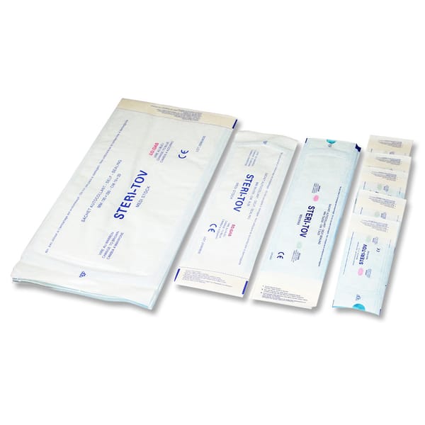 Self seal sterilization pouch steri-tov