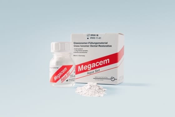 Megacem - glass-ionomer cement for dental fillings – MEGADENTA Dentalprodukte, Cements
