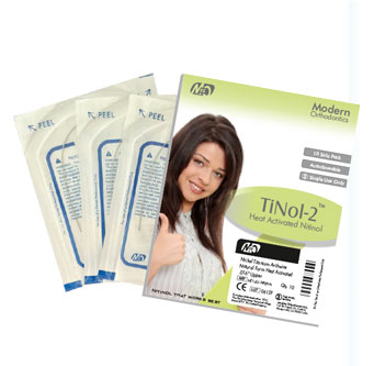NiTi thermischer kieferorthopädischer Bogen – Modern Orthodontics, Drähte und Bögen