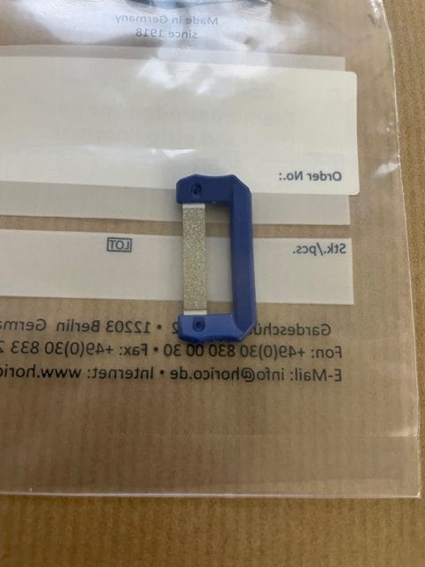 Streifen Diamant blau, einseitig, normales Diamantkorn (blau)