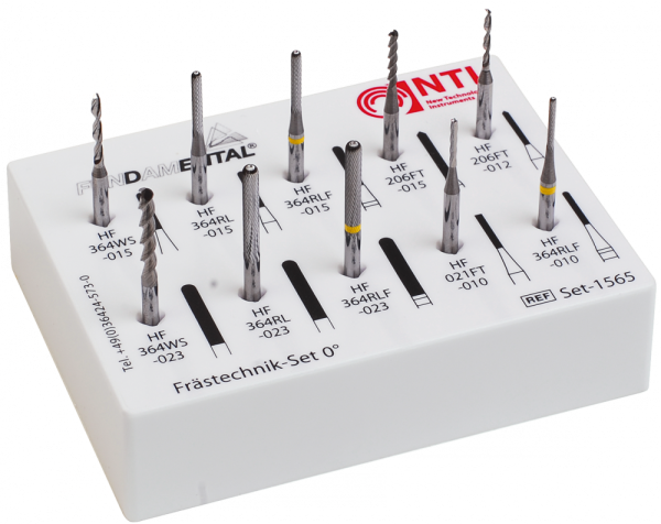 Frästechnik - Set 0° SET-1565 – NTI-Kahla, Laboratory Rotary Instruments