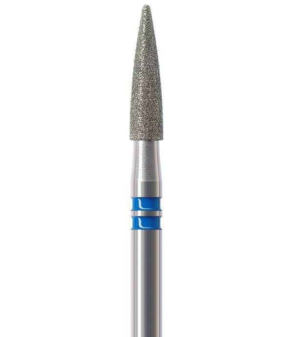 Diamantinstrument HP Zirkonbearbeitung Flamme lang K861L-024M-HP – NTI-Kahla, Diamonds