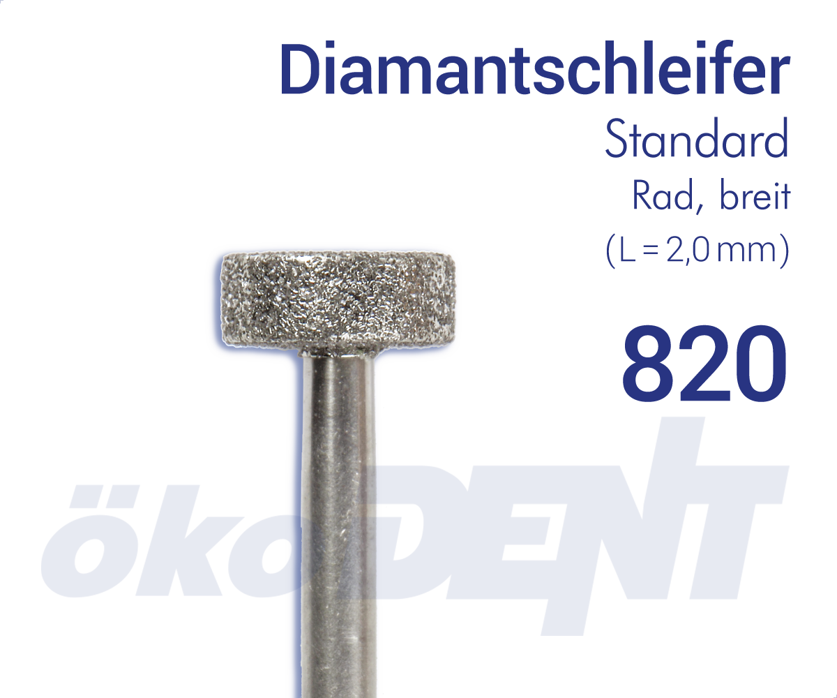 Diamantschleifer Spitz 820 – ökoDENT, Diamanten