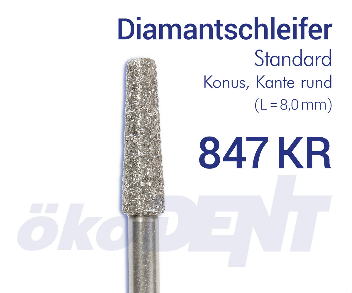 Diamantschleifer Spezialform KR / Diamond Bur Special KR 847KR