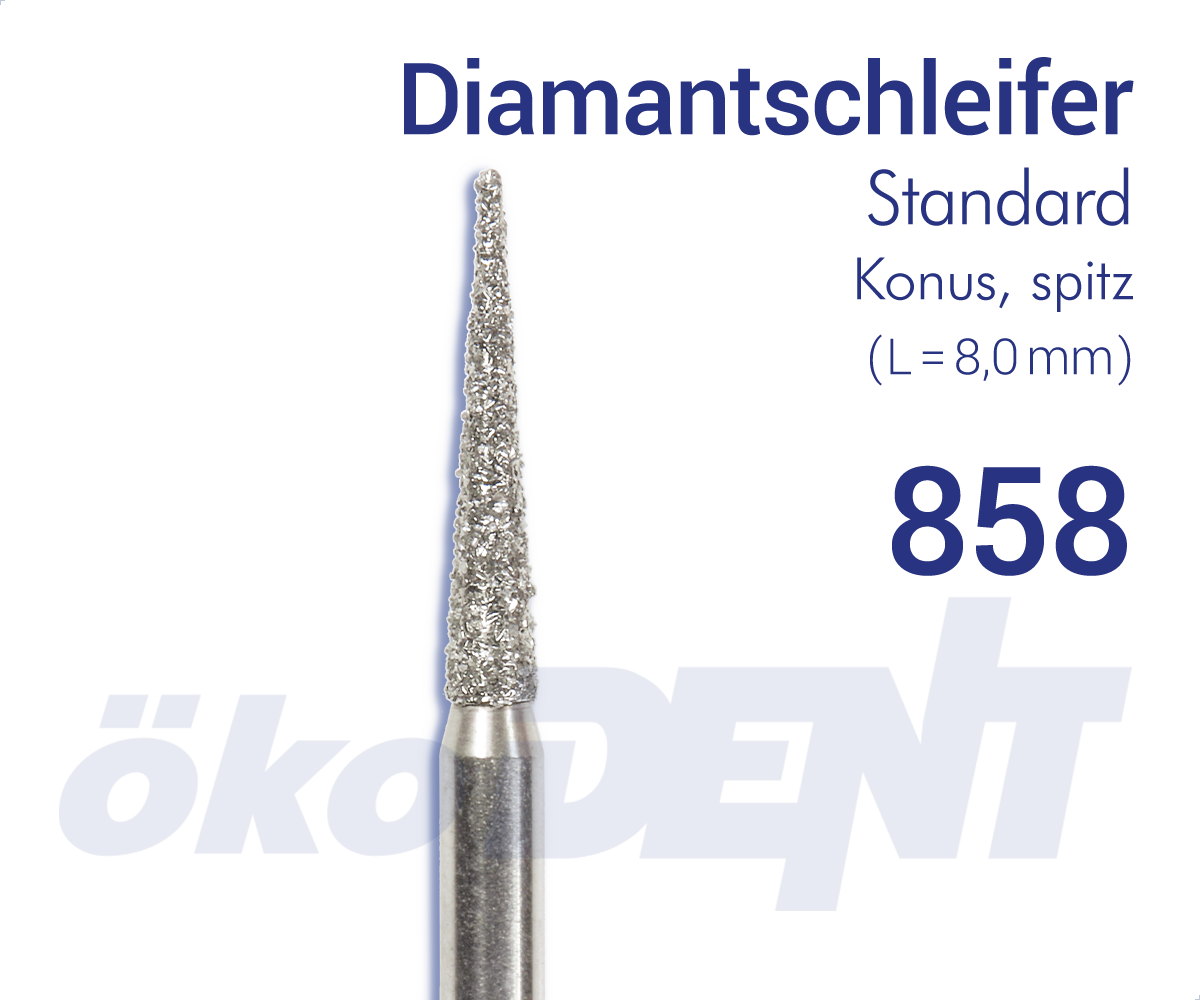 Fraise diamantée cône pointu – ökoDENT, Diamonds