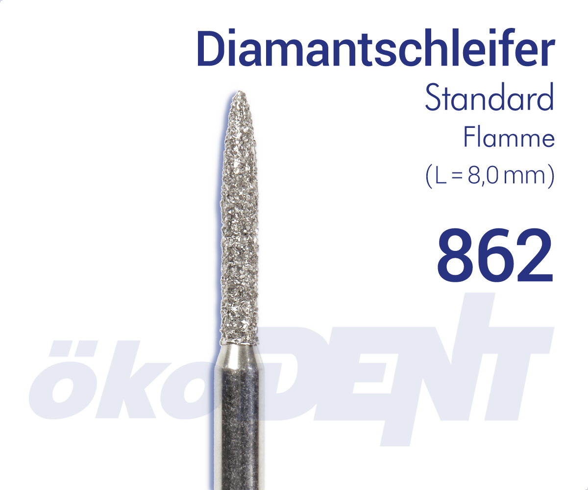 Standard-Diamant 862 - Flamme – ökoDENT, Diamond Burs