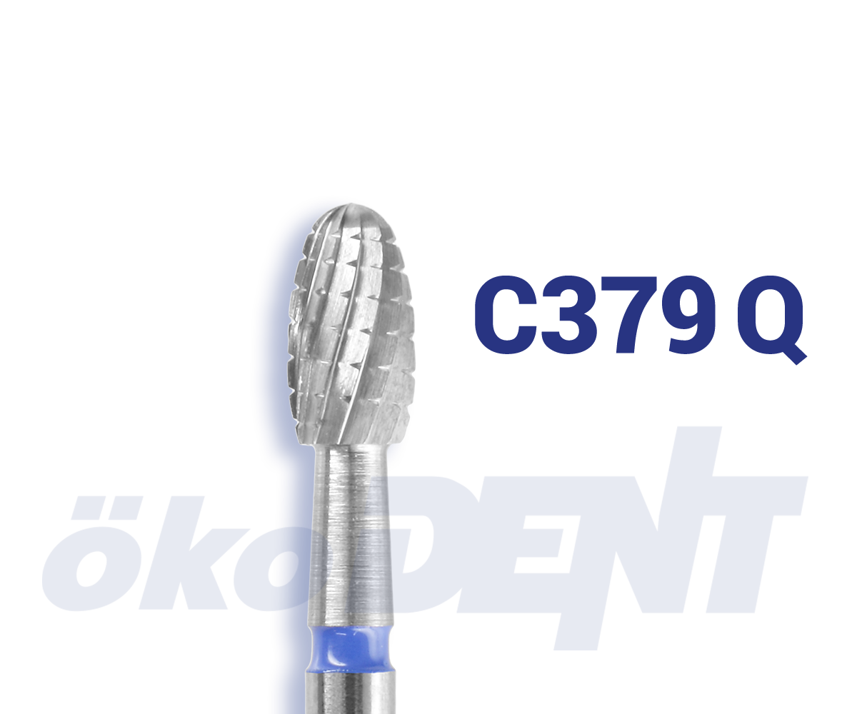 Hartmetall-Finierer C379 Q Ei-Form mit Querhieb, 4.2 mm 12 Schneiden